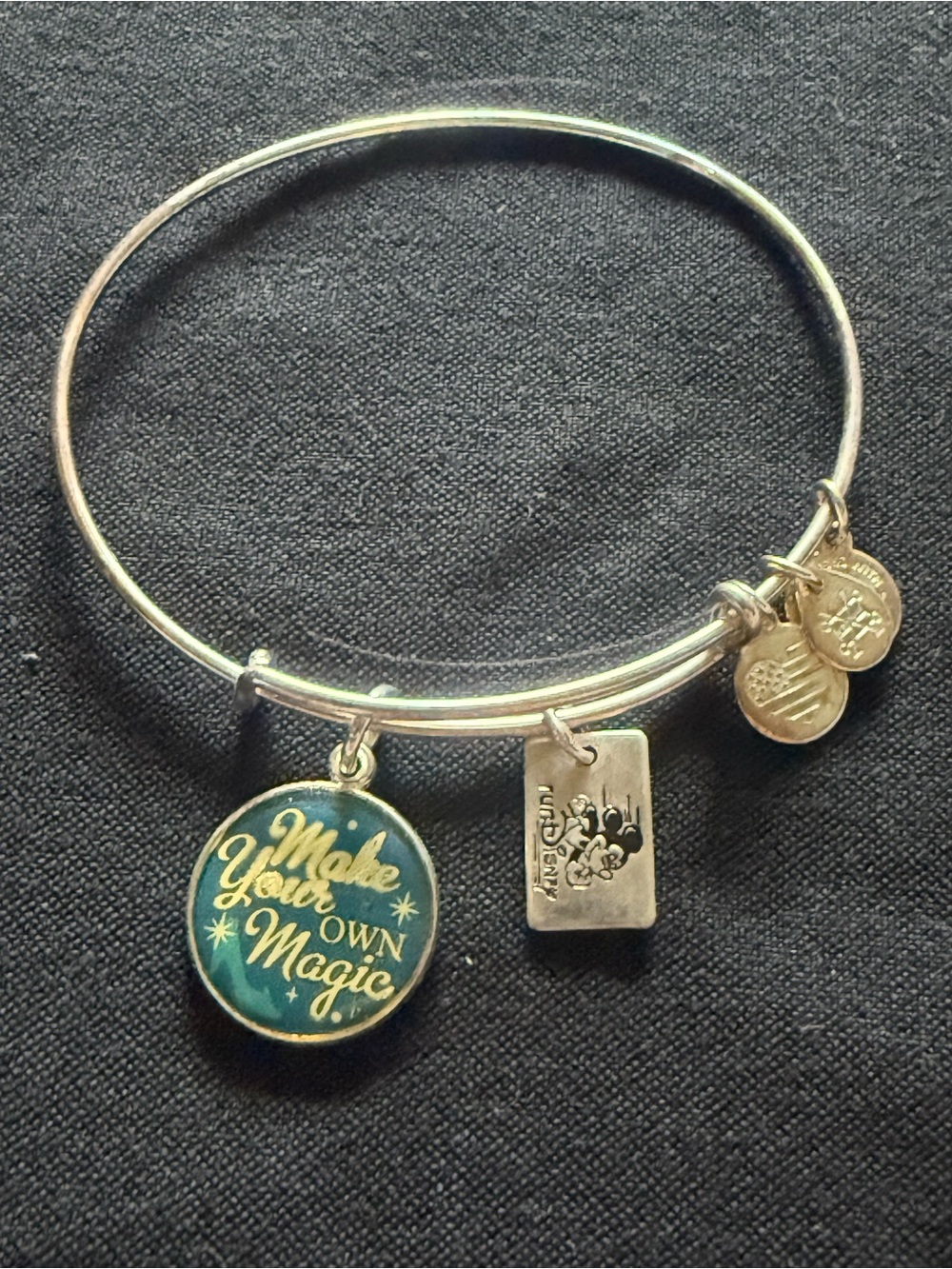 Alex & Ani RunDisney Charm Bangle Bracelet with 'Make Your Own Magic' Disc